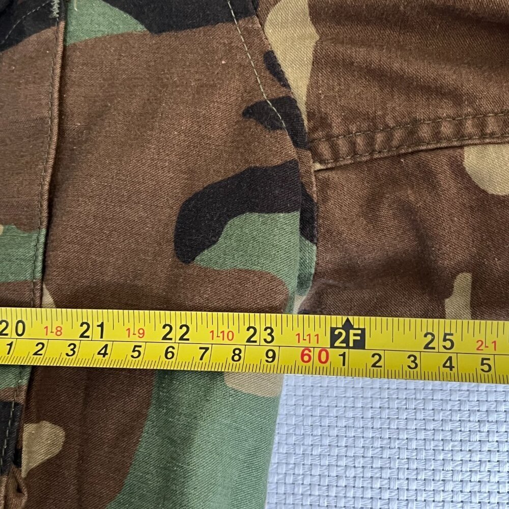 Mil-Tec Jacket Men Large Green Camo Full Zip Heavyweight Hood Hunting Outdoor - Picture 7 of 12